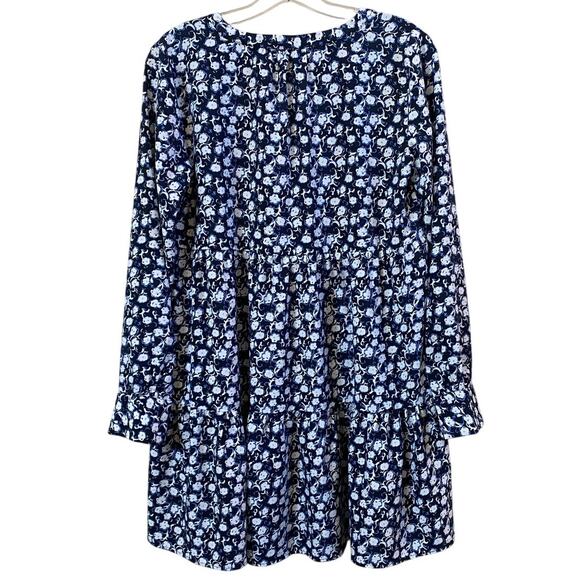 LOFT Outlet Women's Floral Georgette Prairie Mini Dress -‎ XS EUC - Picture 2 of 13